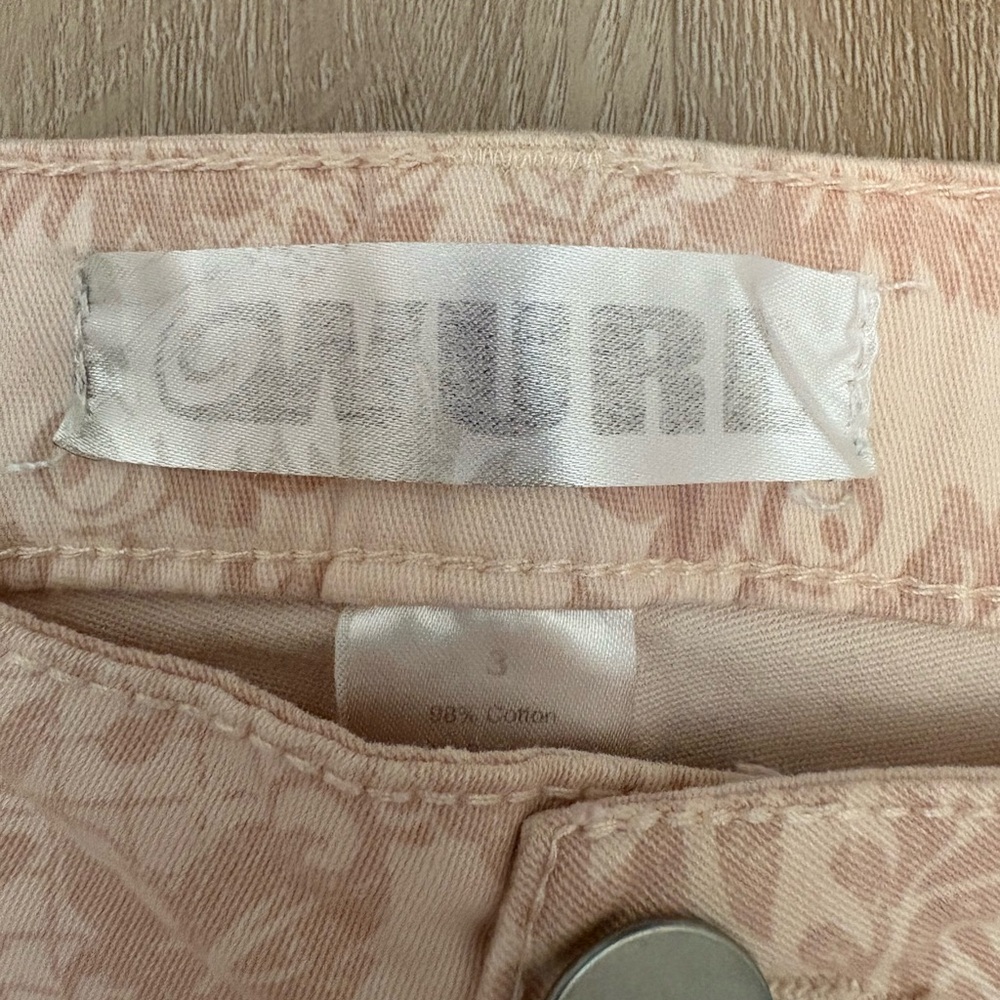 Pink Damask Patterned Pants - Picture 3 of 5